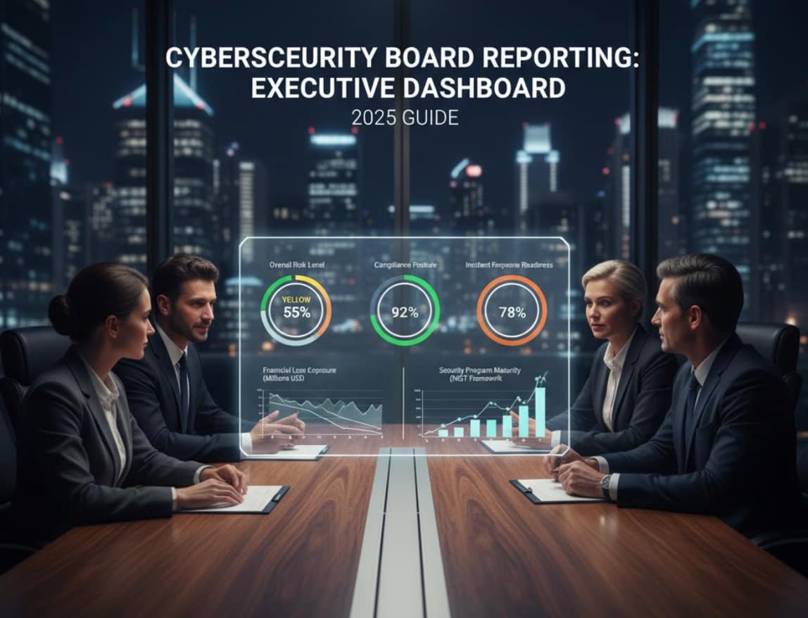 Cybersecurity Board Reporting: Executive Dashboard & Metrics Guide 2025